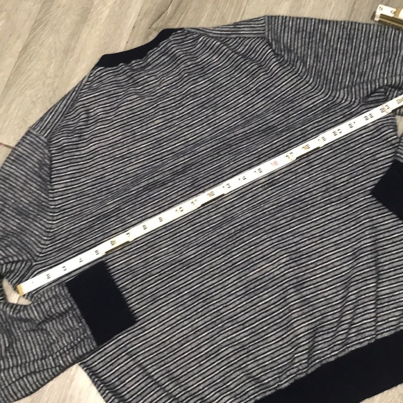 VINCE Navy & White Striped Wool & Cashmere size XL - Picture 13 of 13